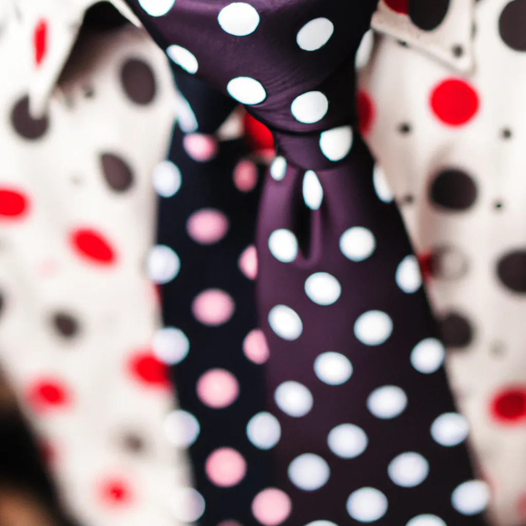 Jaki krawat do koszuli w kropki?